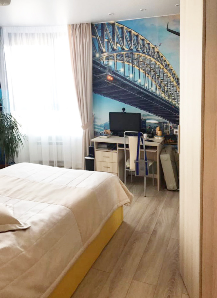 Кабинет в четырехуровневой квартире