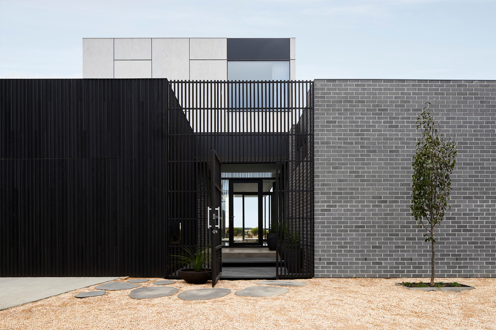 Design ideas for a contemporary entryway in Geelong.