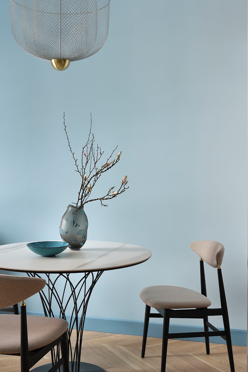 Небольшая квартира в оттенках синего