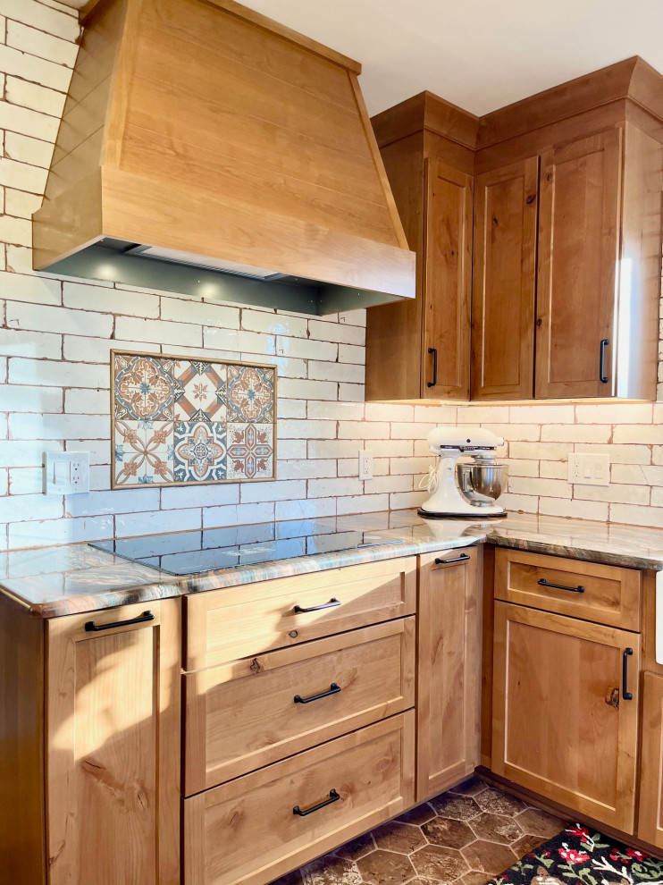Mountain style kitchen photo in Detroit