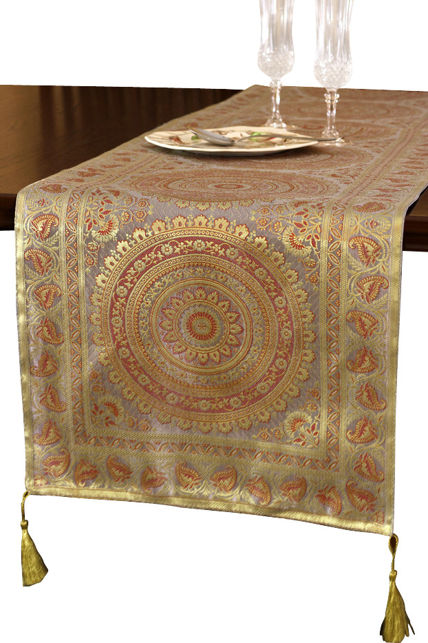 Exotic Oriental 70"x16" Table Runner Asian Table Runners by