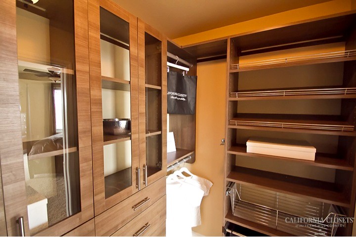 Inspiration for a contemporary storage and wardrobe in Austin.