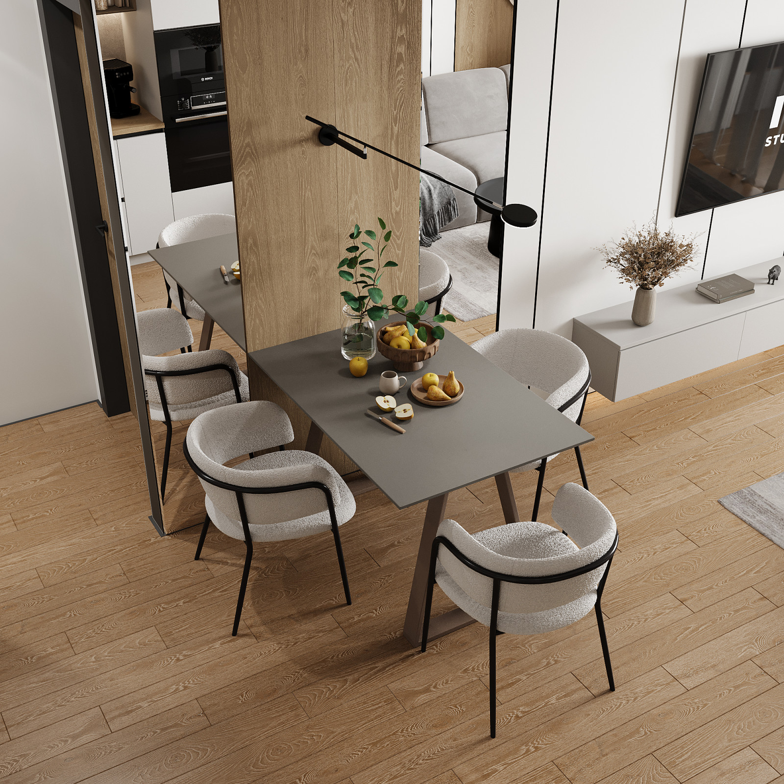 Дизайн квартиры в современном стиле с нотками сканди