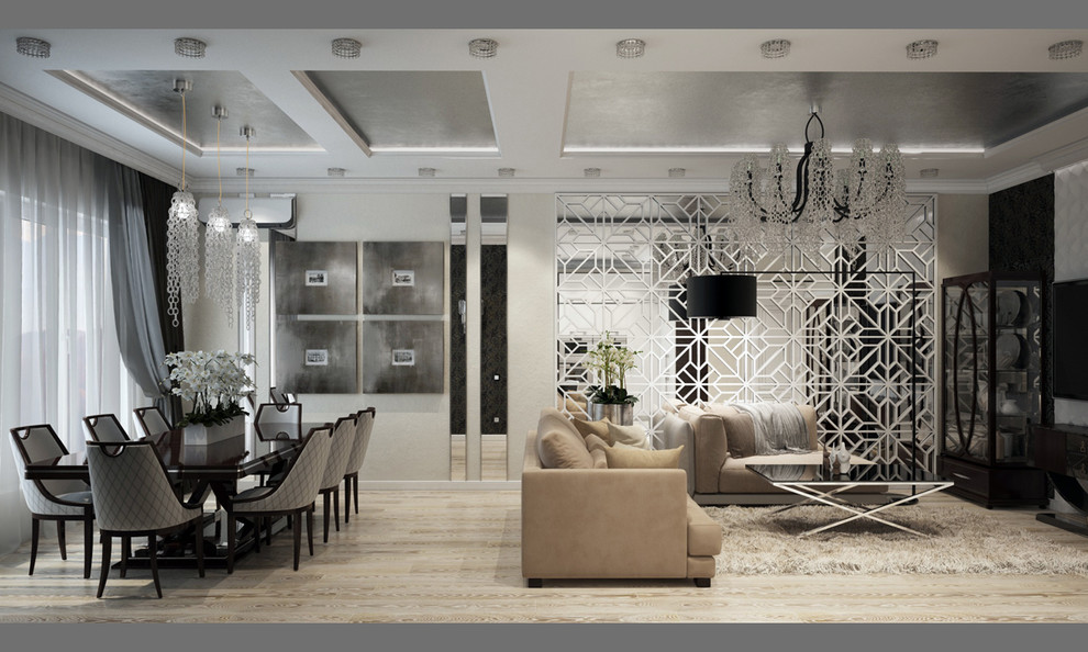 Квартира в Краснодаре - Изысканность стиля Гостиная-вариант 2