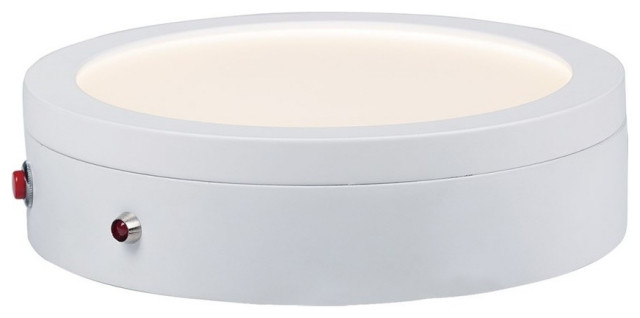 Maxim Wafer LED 7" RD Flush Mount With Emergency Back Up 57784WTWT ...