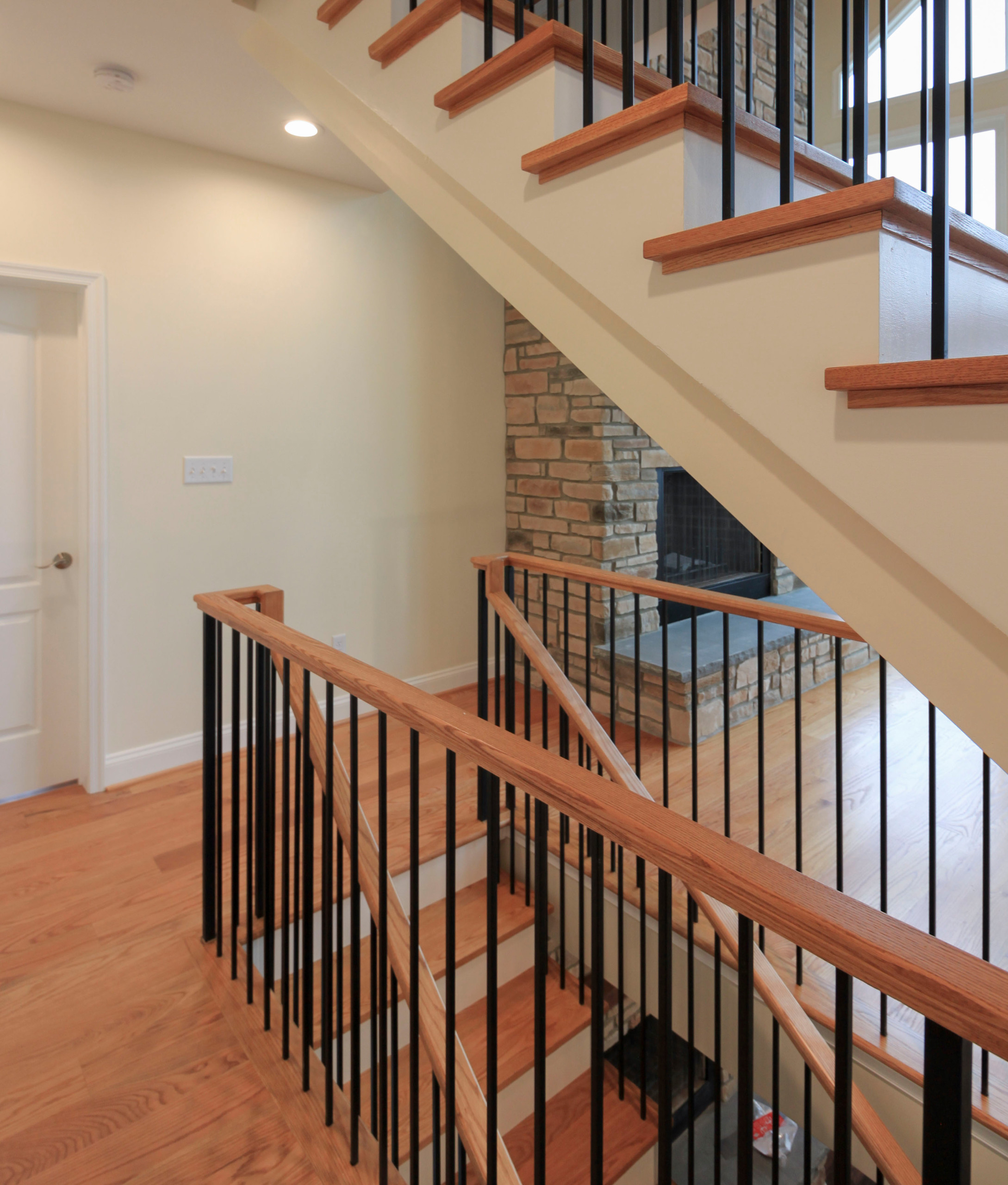 97_Airy Straight-Floating Staircase in Transitional-Mountain Home, Luray, VA 228