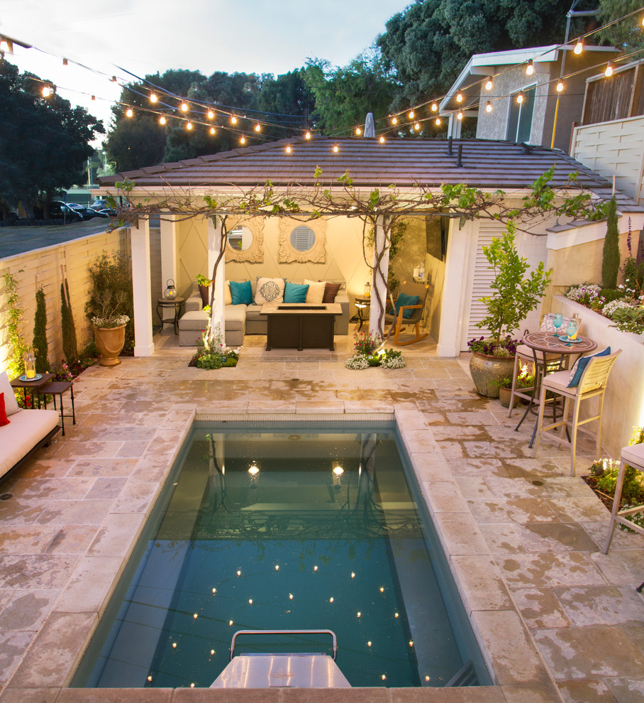 Tuscan Today Mediterranean Pool Los Angeles by About Space Studios