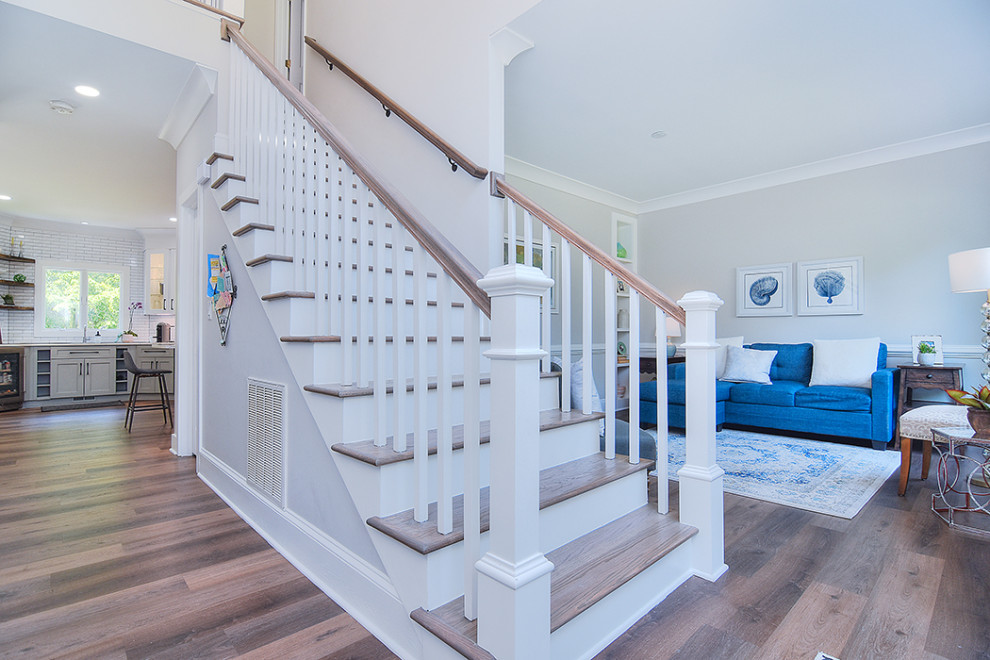 Inspiration for a transitional entryway remodel in Charlotte