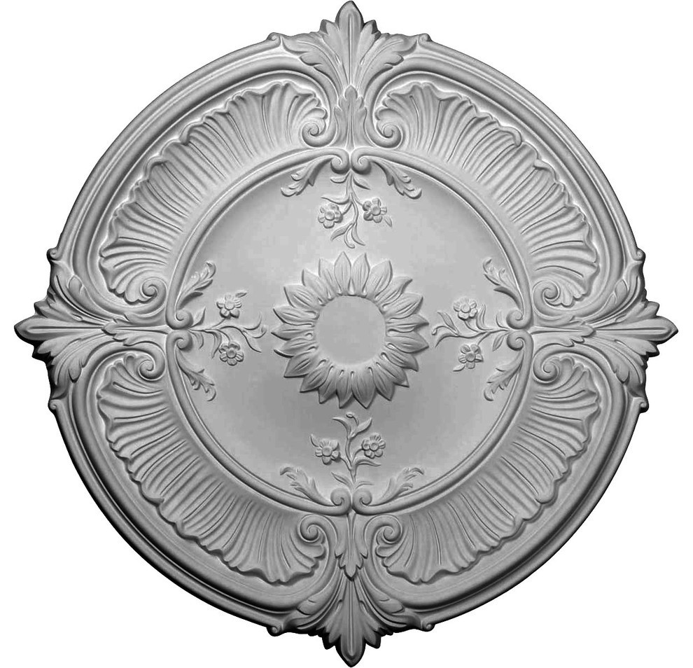 30 1 8 Odx1 1 2 P Attica Acanthus Leaf Ceiling Medallion