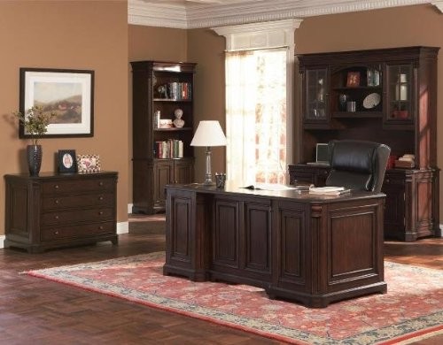 Cotati 34-inch Desk, Rich Dark Wood