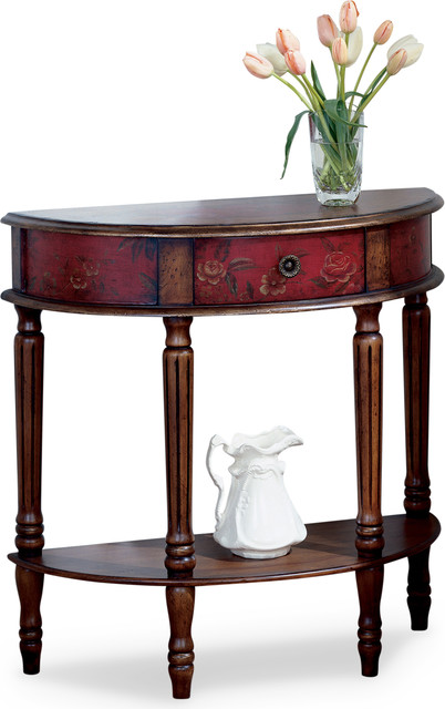 butler specialty company mozart light hand painted demilune console tabl butler specialty company mozart light hand painted demilune console tabl