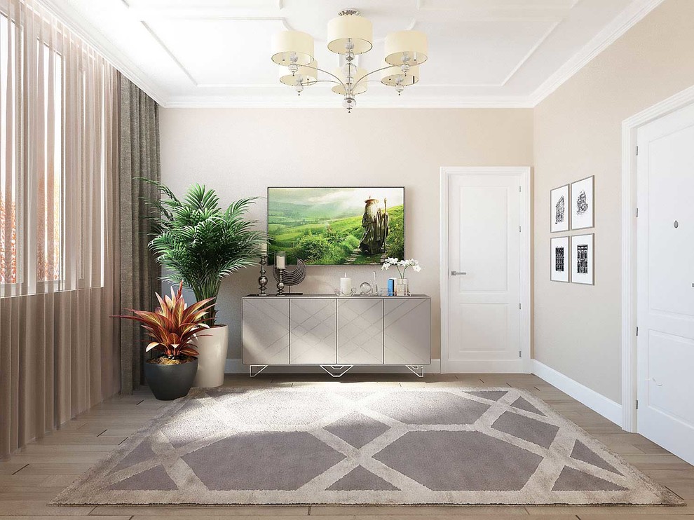 Проект квартиры. Мосфильмовская. Площадь: 136 м2.