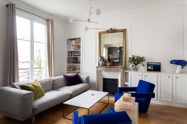 R&eacute;novation totale d'un 70m&sup2; moderne-dagligstue