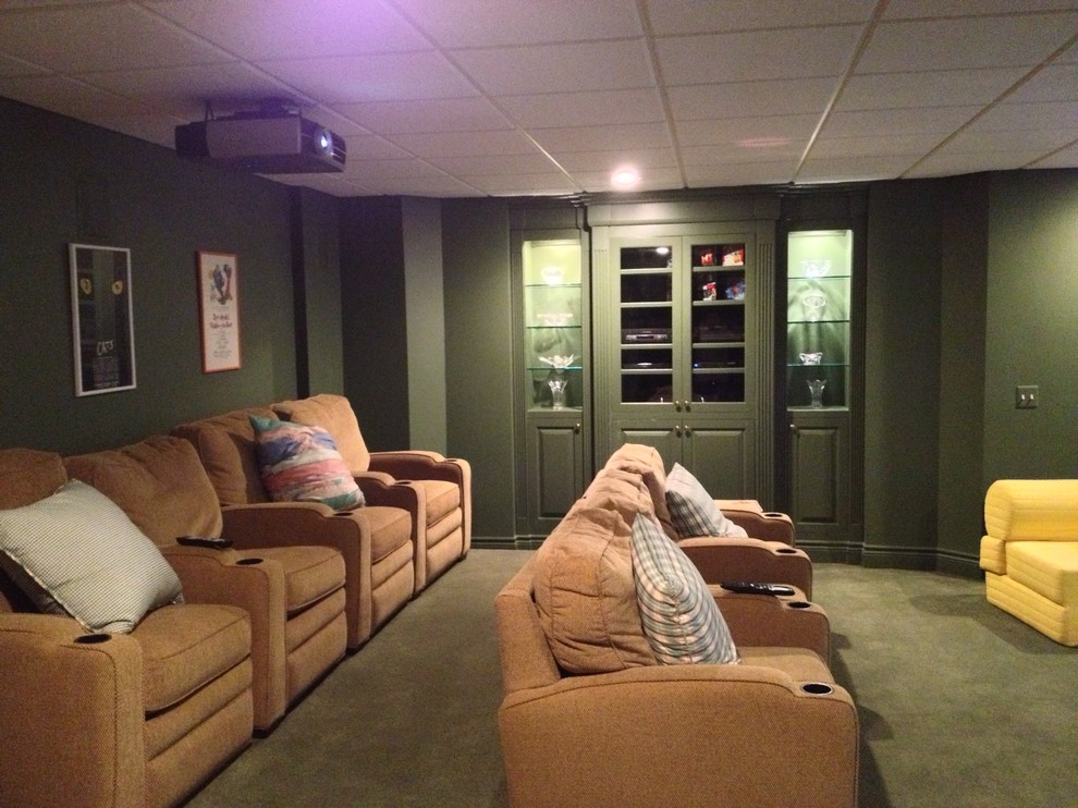 Media Room - Traditional - Home Theater - Detroit - by ...