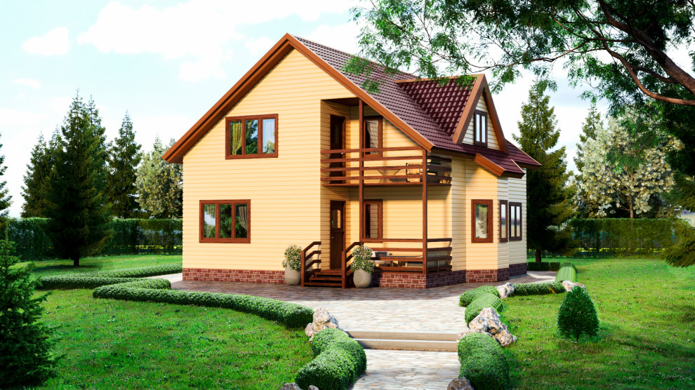 Экстерьеры+ заставка-реклама на сайт компании строительство домов