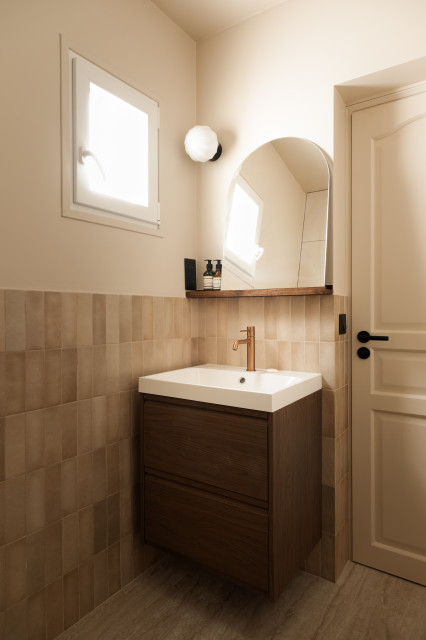 R&eacute;novation totale d'un duplex de 63m&sup2; &agrave; Levallois minimalistisch-badezimmer