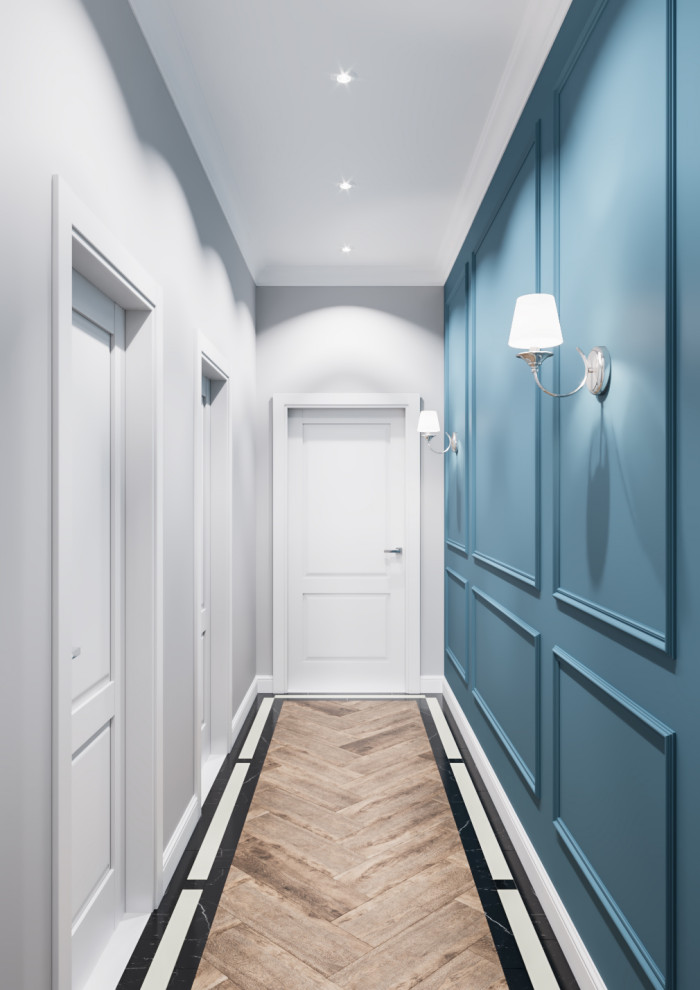 Дизайн квартиры неоклассике с элементами американской классики