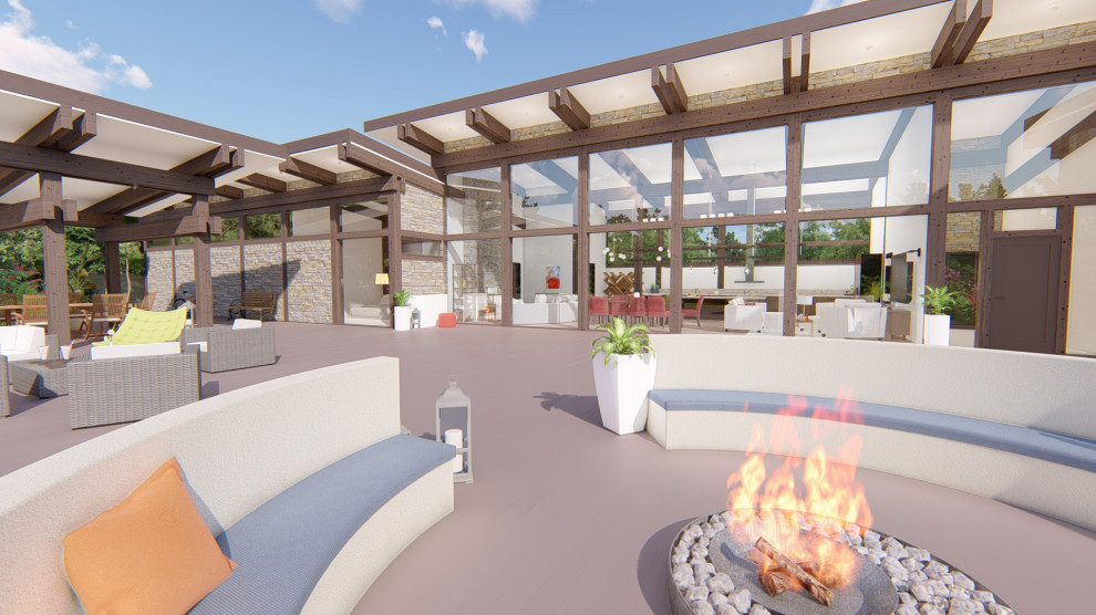 СПА комплекс с бассейном, сауной, барбекю и хоз.блоком