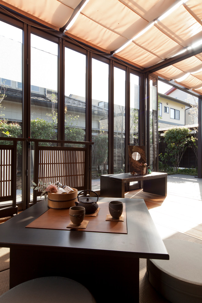 Photo of an asian sunroom in Other.