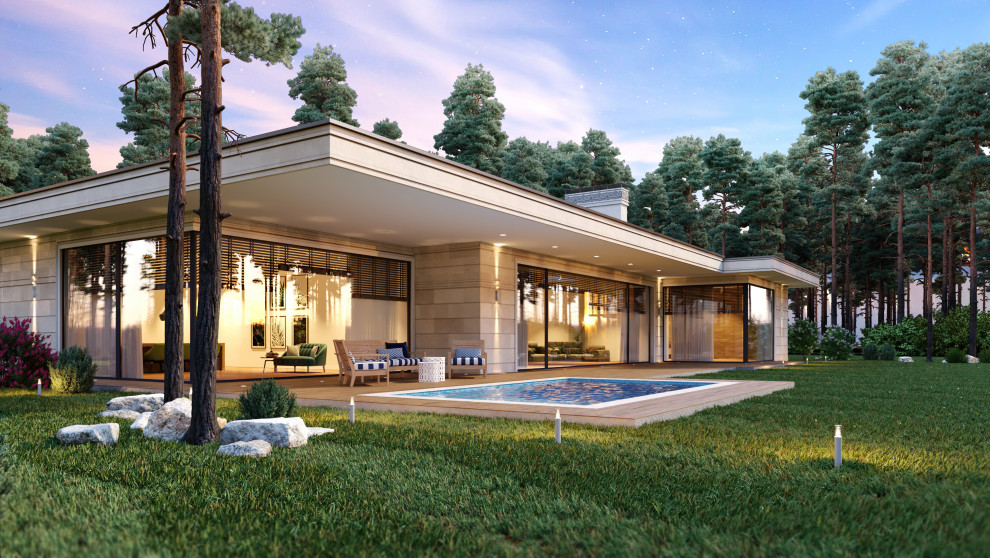 Проект виллы в коттеджном поселке Новая рига