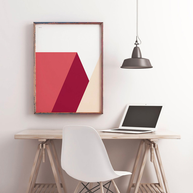 Liam Roberts Geometric Prints contemporary-vardagsrum