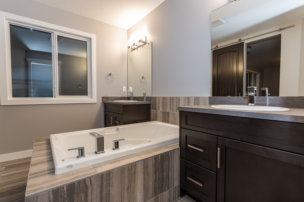 Home design - transitional home design idea in Edmonton