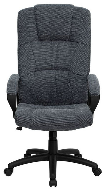 High Back Grey Fabric Executive Office Chair