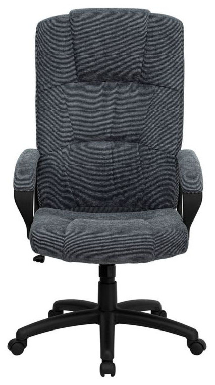 High Back Grey Fabric Executive Office Chair