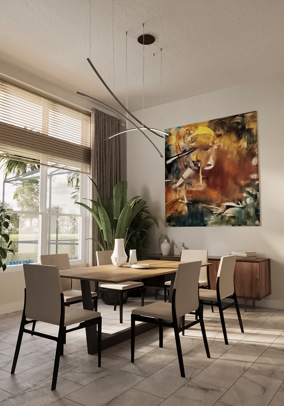 Дизайн дома во Флориде в стиле эклектика