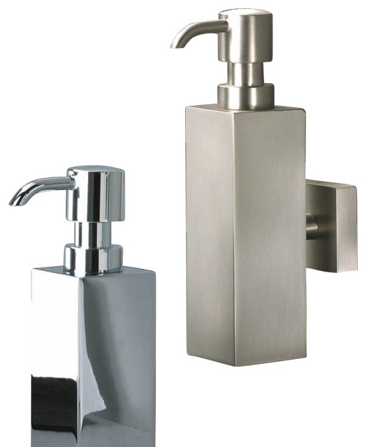 Harmony 419 Wall Mount Soap Dispenser In Chrome Or Nickel Satin Harmony 419 Wall Mount Soap Dispenser In Chrome Or Nickel Satin Contemporary And