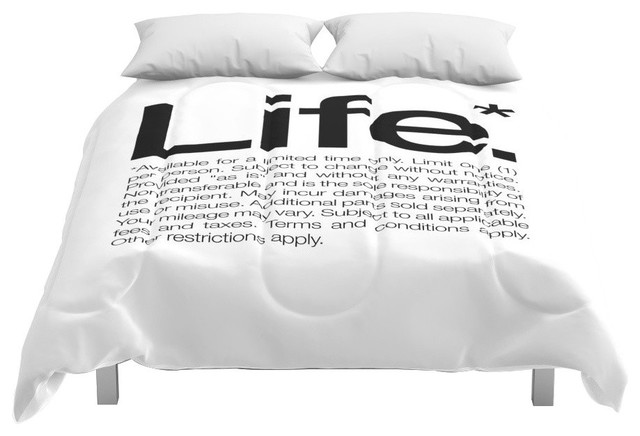 Society6 Life Available For A Limited Time Only White Comforter