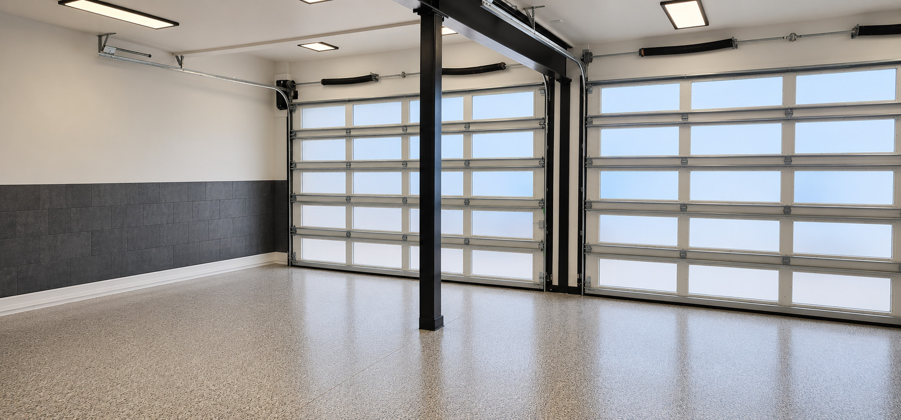 Oversized Garage Level Integrated into Hillside Construction