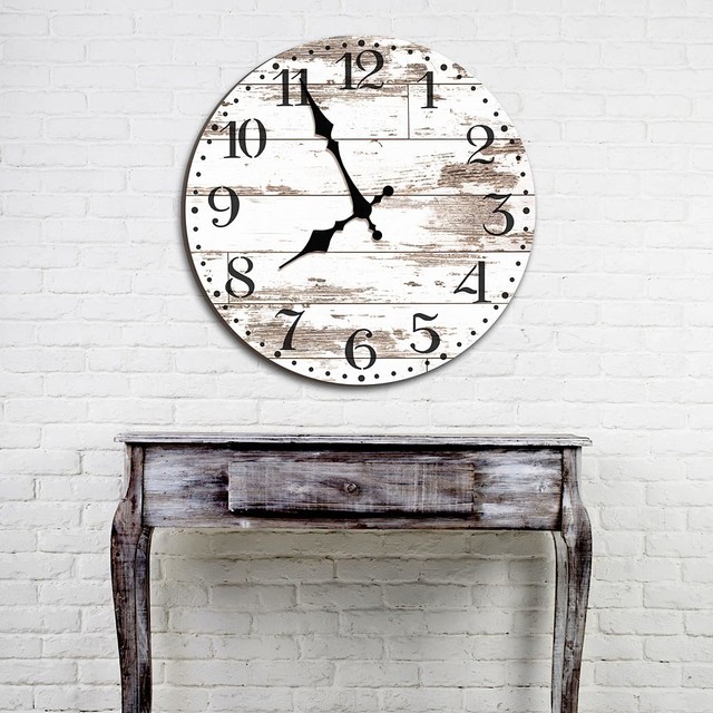 Old Farm Clock Wall Stencil, Vintage Decor, Large Farmhouse Wall