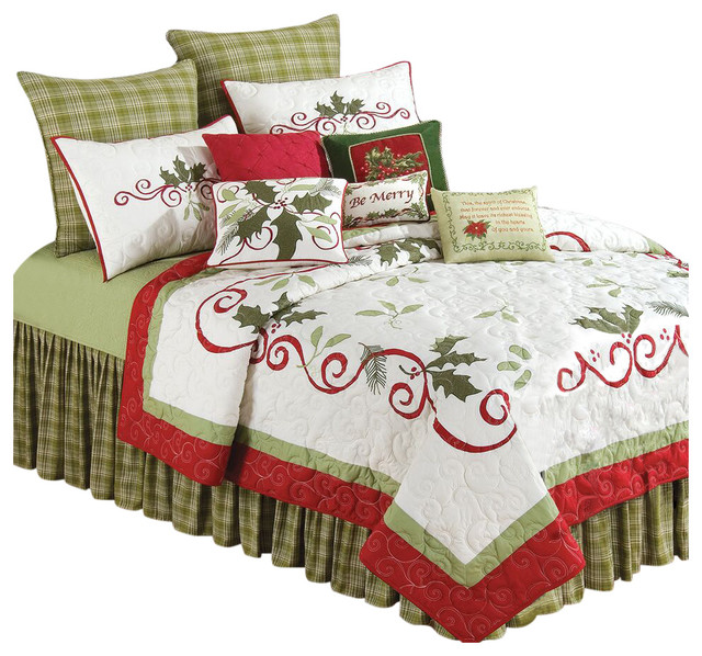 Holiday Garland Quilt by C & F, Full/Queen Traditional Quilts And Quilt Sets by Paul's