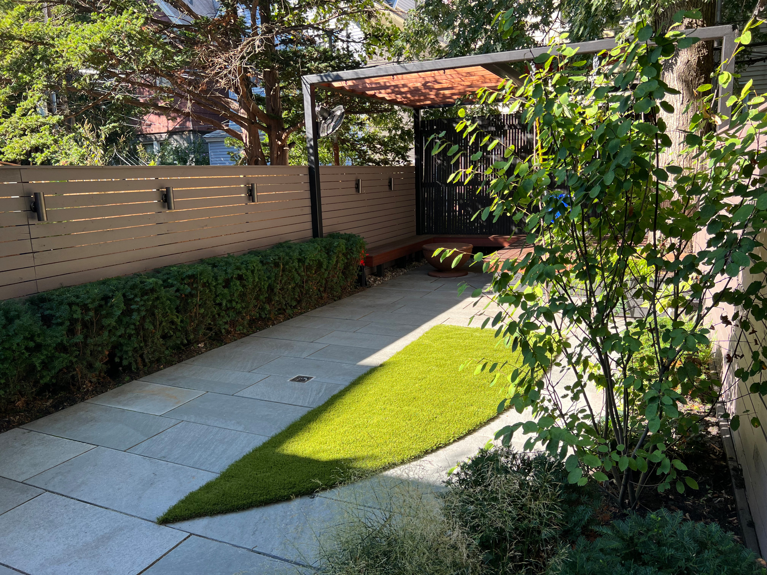 Shady Garden Deck and Pergola Renovation