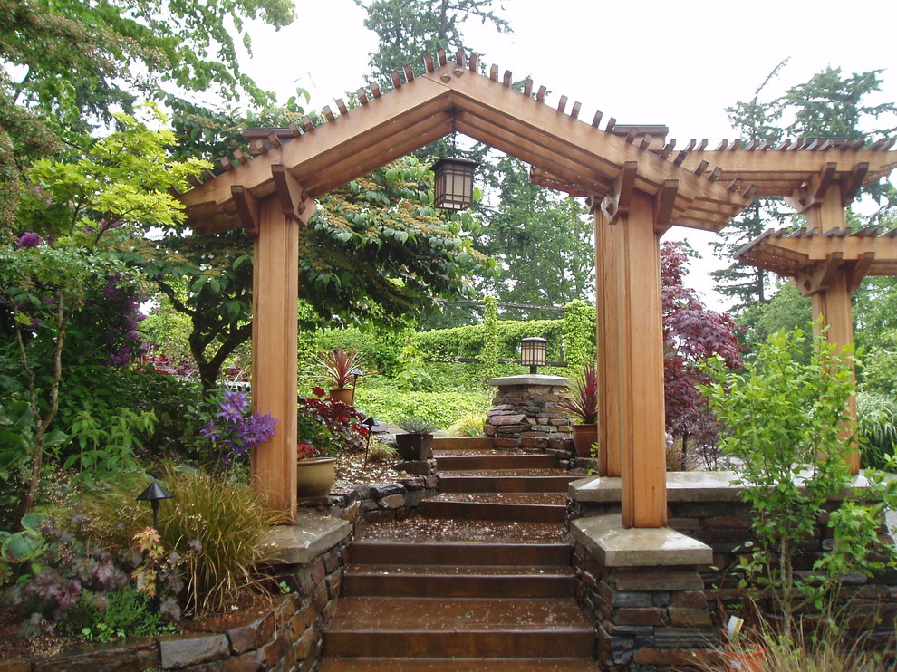 Entry Pergola - Asian - Landscape - Seattle - by Bear ...