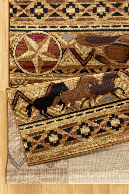 Yellowstone Rugs Yellowstone YLS4011 Beige 7 ft. 10 in. x 10 ft. 3 in. Southwest Area ...