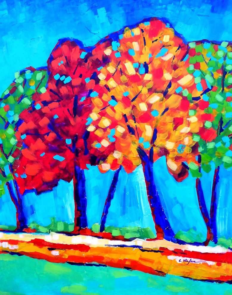 "Autumn Trees" Original Art