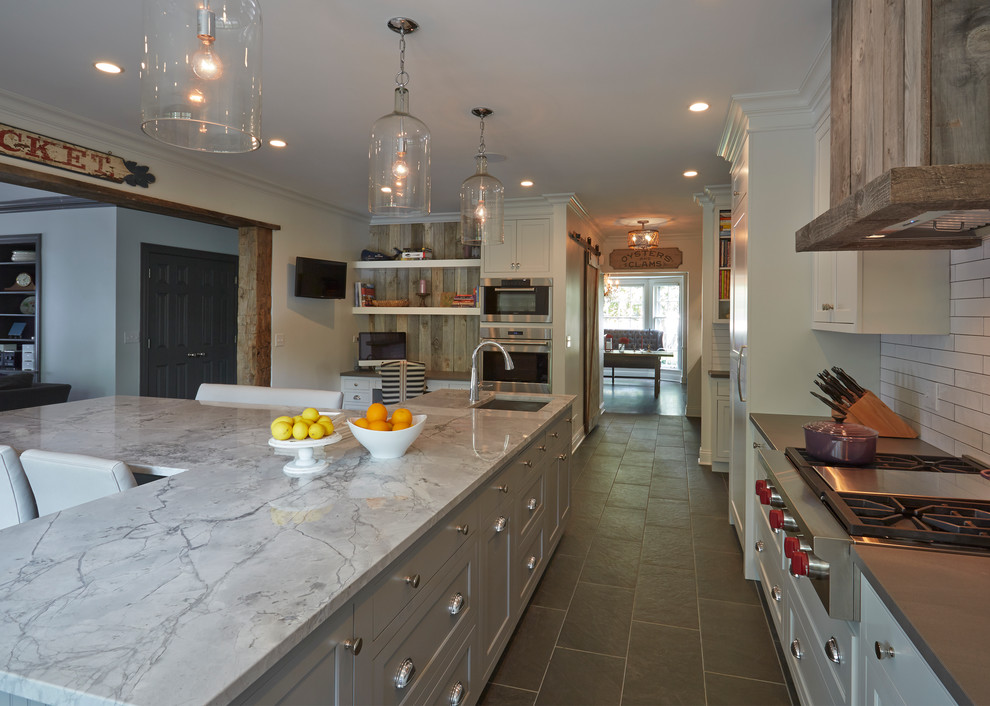 Transitional kitchen photo in Chicago
