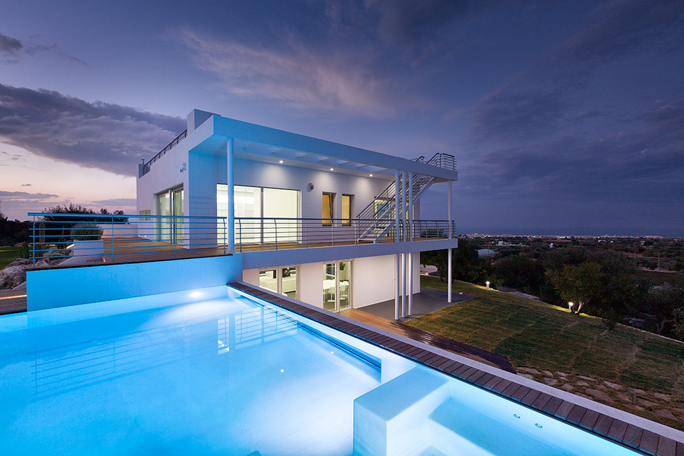 Modern pool in Bari.