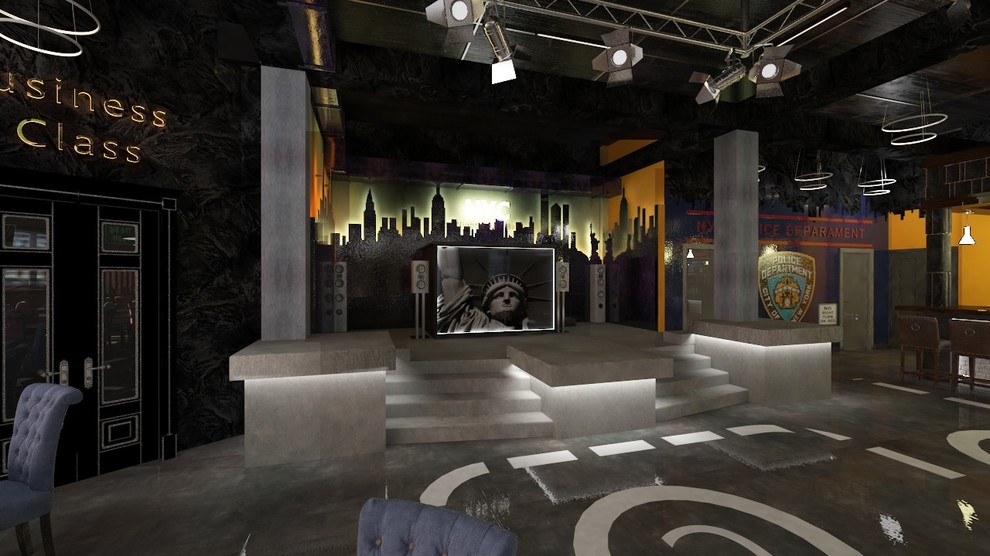 Дизайн караоке бара MANHATTAN в Белово