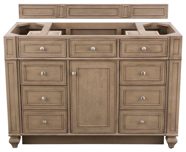 Bristol 36" Single Vanity White Washed Walnut, Base Only