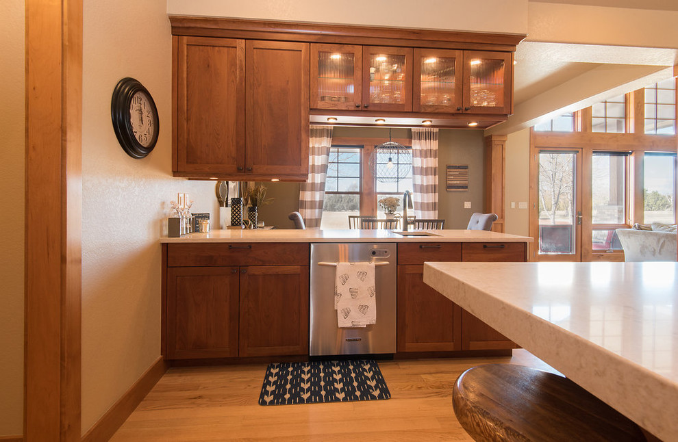Inspiration for a transitional kitchen remodel in Denver