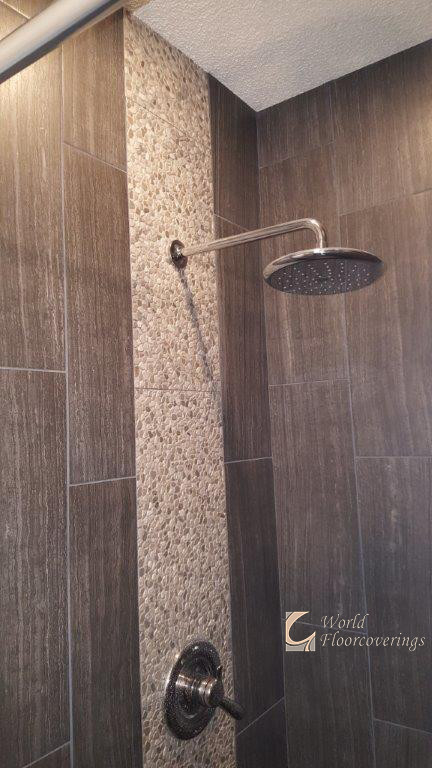 Inspiration for a rustic bathroom remodel in Calgary