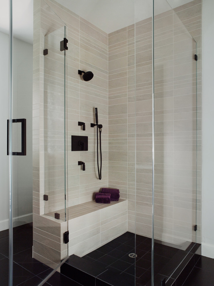 Design ideas for a contemporary bathroom in San Francisco.