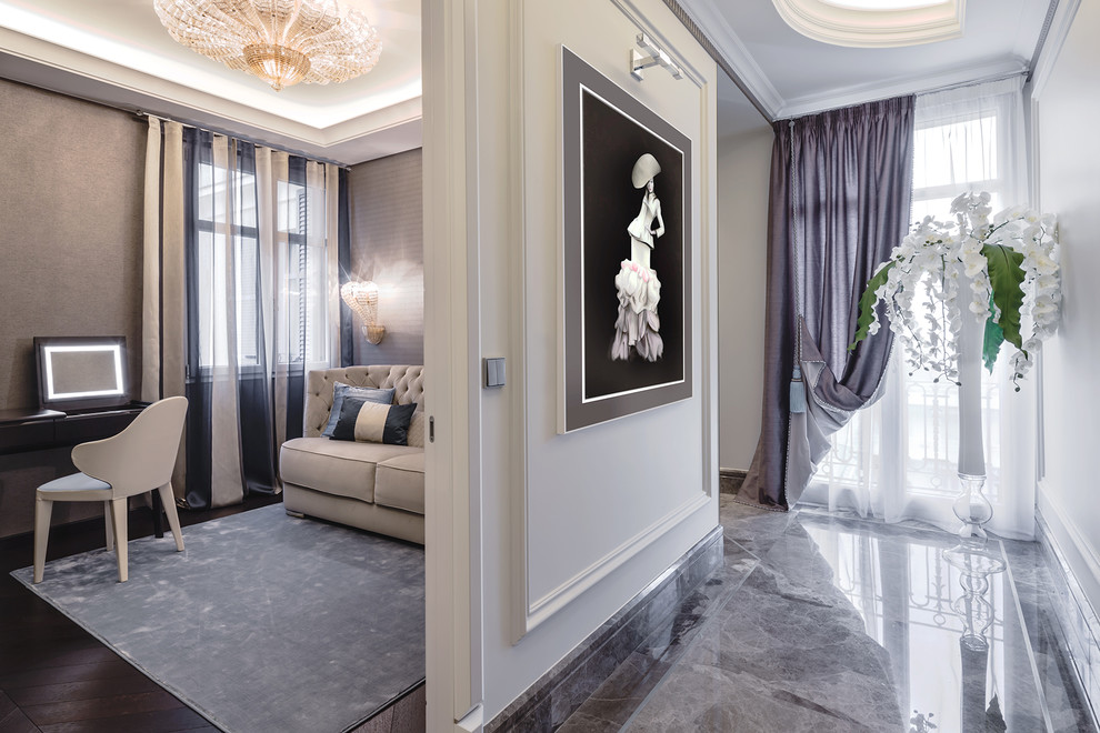 Delicate interior of a villa on Cote d'Azur. / Деликатный интерьер в Ницце