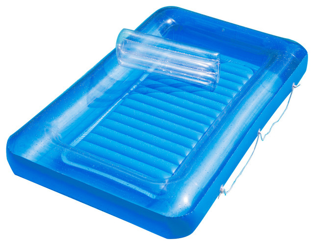 Suntan Oasis Tanning Bed With Pillow, 71" Contemporary Pool Toys