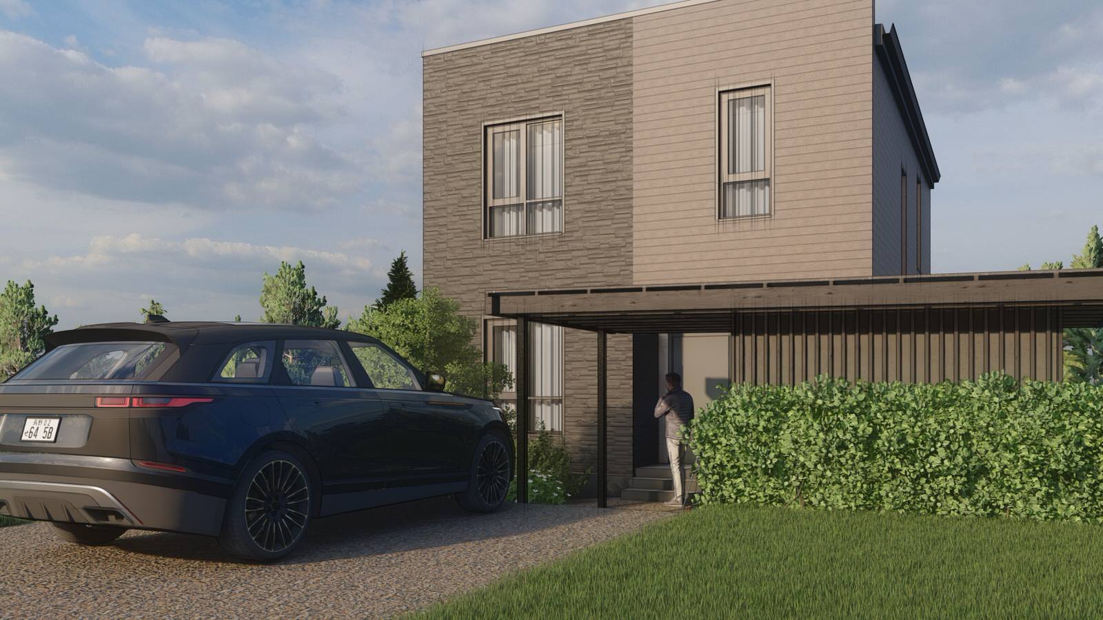 Благоустройство участка в коттеджном поселке Литл Токио, г. Казань