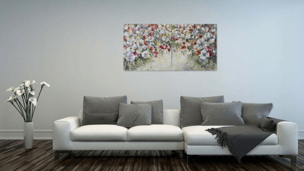 Гостиная - Дизайн интерьера - Картины художницы Дианы Маливани (6)