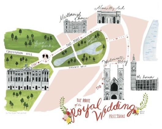 Processional Map of Royal Wedding